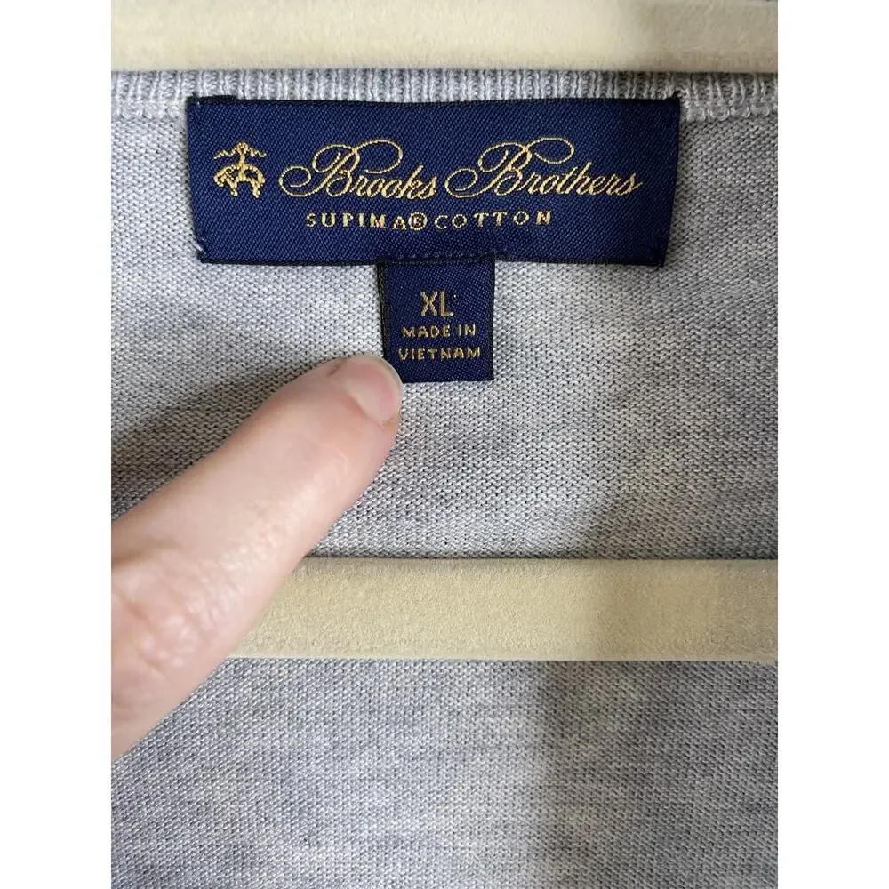 Brooks Brothers Sweater Mens XL Supima Cotton Classic Old Money Preppy Pullover